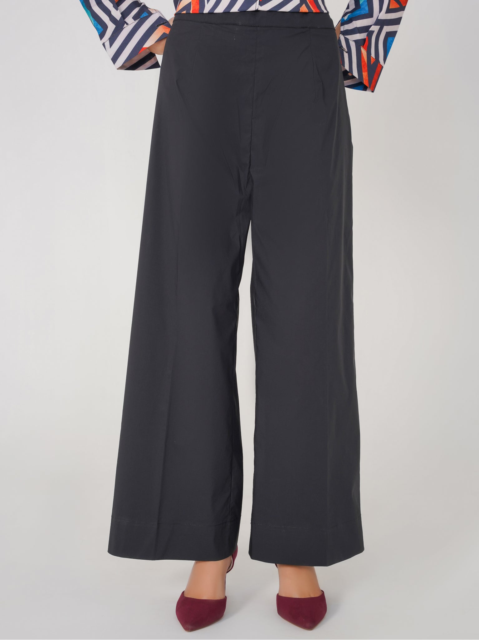 Black Cotton Trouser