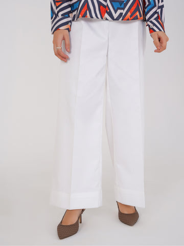 White Cotton Trouser