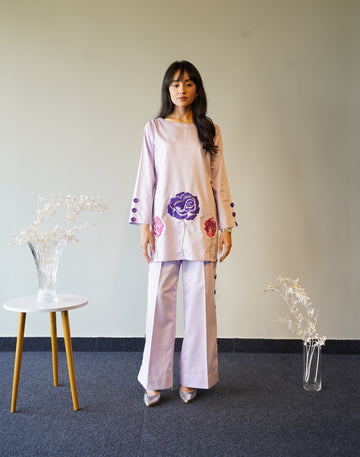 Lilac Embroidered Co-ord