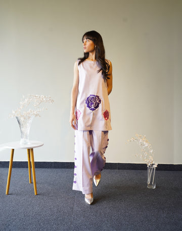 Lilac Embroidered Co-ord